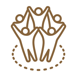 Community support icon for funeral and cremation assistance.