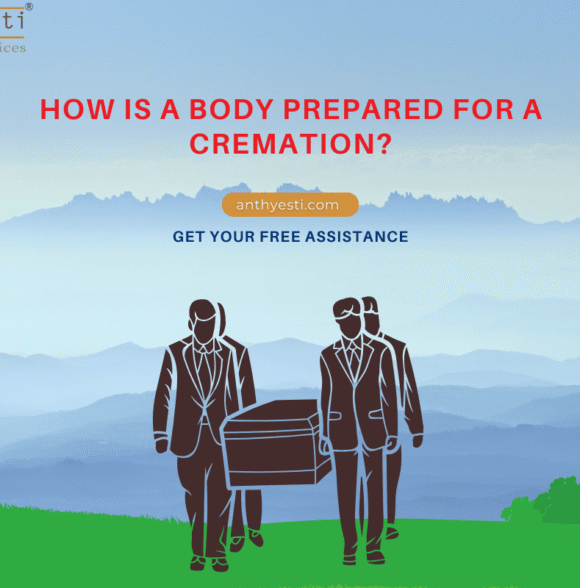 How is a body prepared for a cremation? 