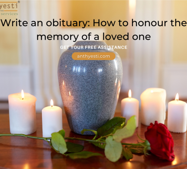 Write an obituary: How to honour the memory of a loved one