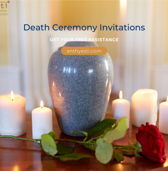 10th, 11th, 12th, and 16th Day Death Ceremony Invitations