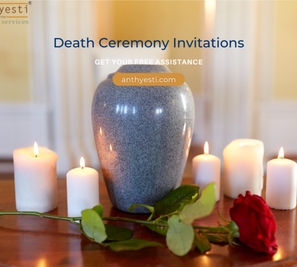 10th, 11th, 12th, and 16th Day Death Ceremony Invitations