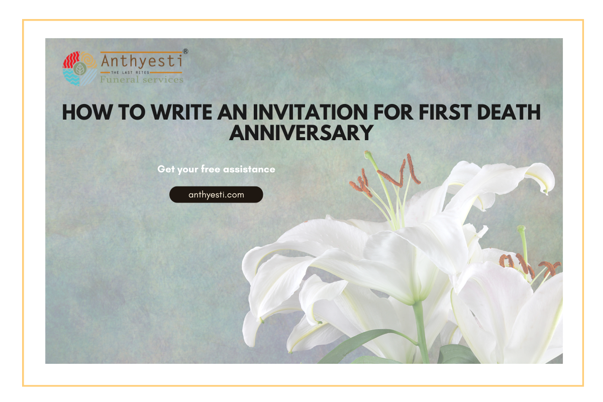 How to Write an Invitation for First Death Anniversary