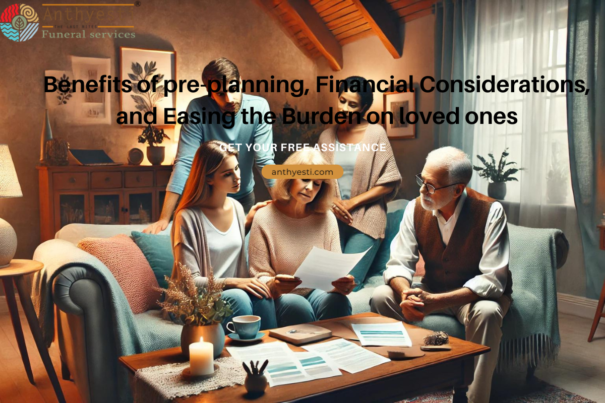 Benefits of pre-planning, Financial Considerations, and Easing the Burden on loved ones.