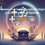 Overview of various cultural and religious practices related to funerals.