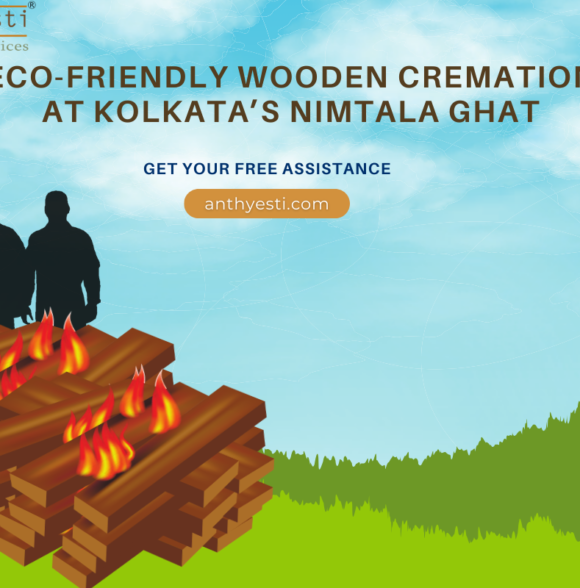 Nurturing Nature: Eco-Friendly Wooden Cremation at Kolkata’s Nimtala Ghat.