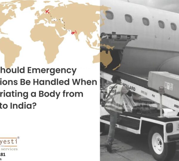 How Should Emergency Situations Be Handled When Repatriating a Body from Libya to India?